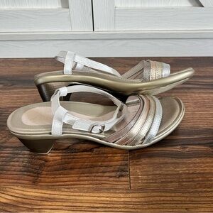 Naot Innovate Sandals Shoes Womens Size 11 US 42 EU Gold Leather Strappy